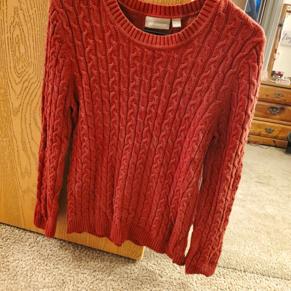Bundle only croft and barrow red/orange sweater